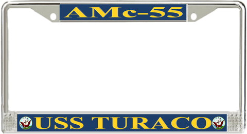 USS Turaco AMc-55 License Plate Frame