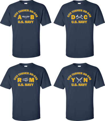 USS TURNER DD-648 Rates Apparel
