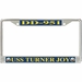 USS Turner Joy DD-951 License Plate Frame