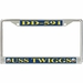 USS Twiggs DD-591 License Plate Frame