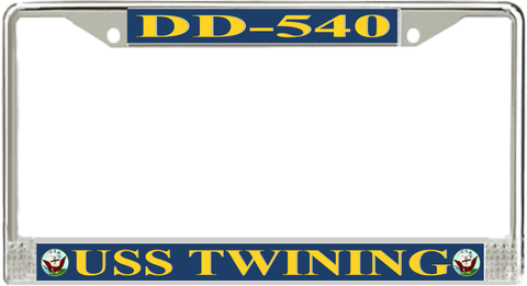 USS Twining DD-540 License Plate Frame