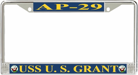 USS U. S. Grant AP-29 License Plate Frame