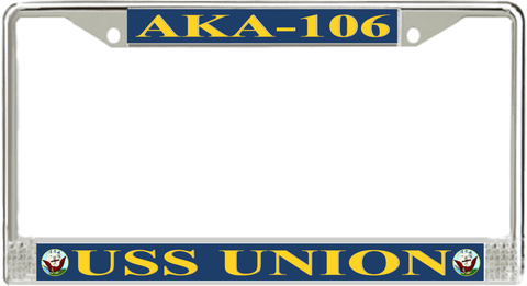 USS Union AKA-106 License Plate Frame
