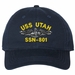 USS Utah SSN-801 with Dolphins Unstructured Dad Cap