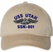 USS Utah SSN-801 with Dolphins Unstructured Dad Cap