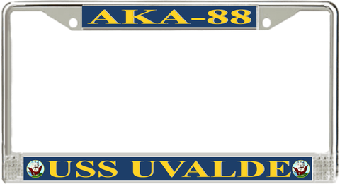 USS Uvalde AKA-88 License Plate Frame