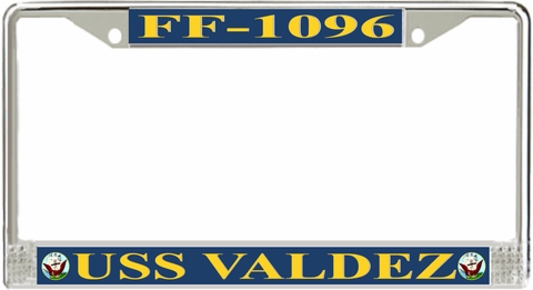 USS Valdez FF-1096 License Plate Frame