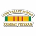 USS Valley Forge CV-45 Vietnam Combat Veteran with Ribbon  Decal