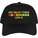 USS Valley Forge LPH-8 with Vietnam Service Ribbons Embroidered Cap