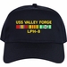 USS Valley Forge LPH-8 with Vietnam Service Ribbons Embroidered Cap