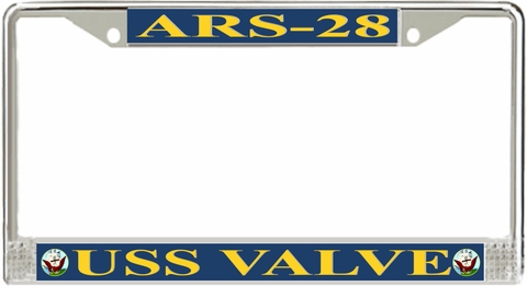 USS Valve ARS-28 License Plate Frame