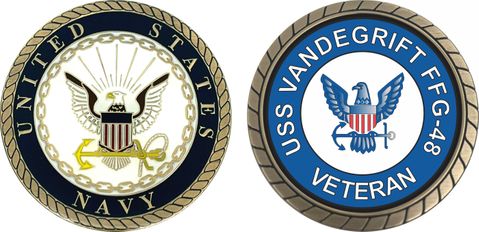 USS Vandegrift FFG-48 Veteran Challenge Coin