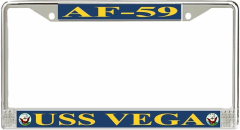 USS Vega AF-59 License Plate Frame