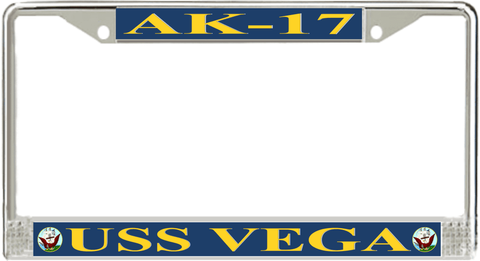 USS Vega AK-17 License Plate Frame
