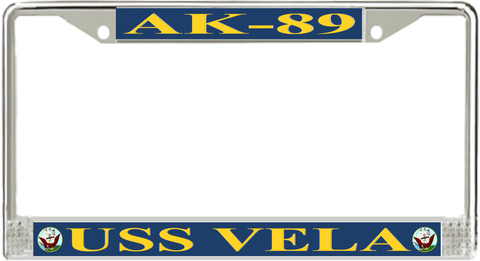 USS Vela AK-89 License Plate Frame