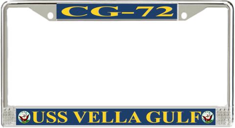 USS Vella Gulf CG-72 License Plate Frame