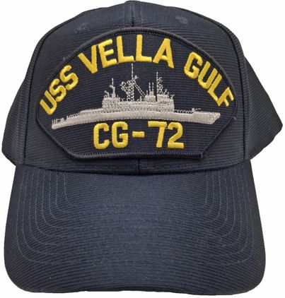 USS Vella Gulf CG-72 Patch Navy Blue Low Profile Poly Cap