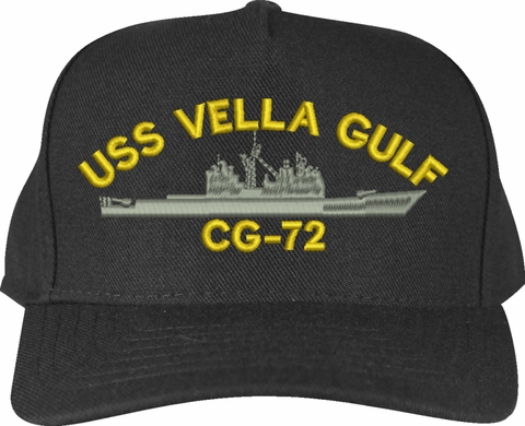 USS Vella Gulf CG-72 Ship Custom Embroidered Cap
