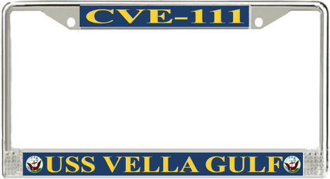 USS Vella Gulf CVE-111 License Plate Frame
