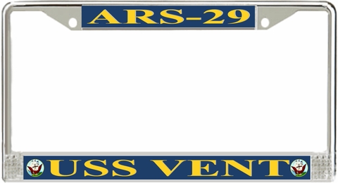 USS Vent ARS-29 License Plate Frame