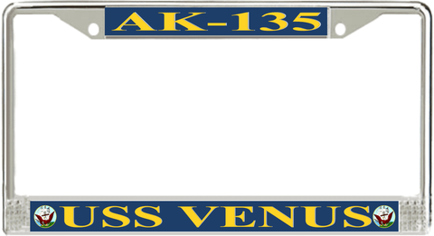 USS Venus AK-135 License Plate Frame