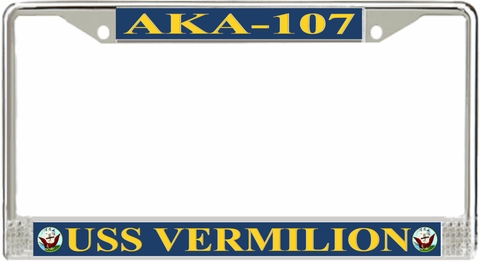 USS Vermilion AKA-107 License Plate Frame