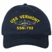 USS Vermont SSN-792 with Dolphins Unstructured Dad Cap
