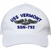 USS Vermont SSN-792 with Dolphins Unstructured Dad Cap