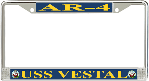 USS Vestal AR-4 License Plate Frame