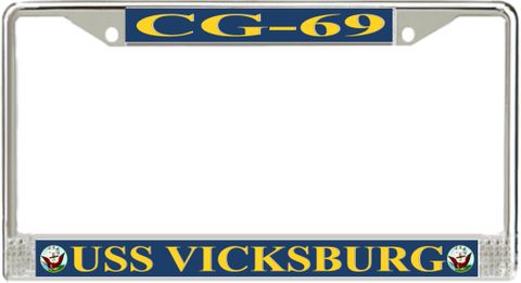 USS Vicksburg CG-69 License Plate Frame