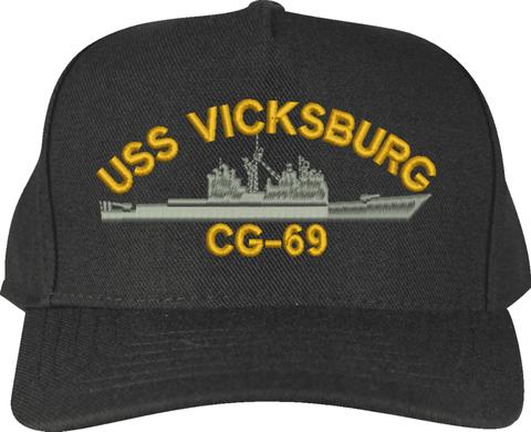 USS Vicksburg CG-69 Custom Embroidered Cap
