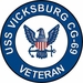 USS Vicksburg CG-69 Veteran Decal Sticker