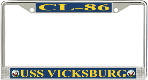 USS Vicksburg CL-86 License Plate Frame