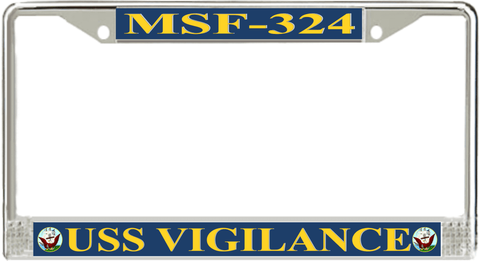 USS Vigilance MSF-324 License Plate Frame