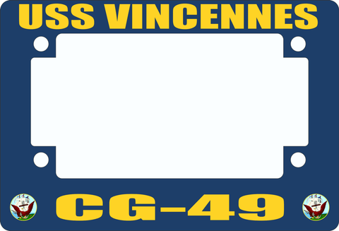 USS Vincennes CG-49 Motorcycle Frame