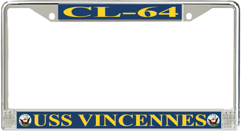 USS Vincennes CL-64 License Plate Frame