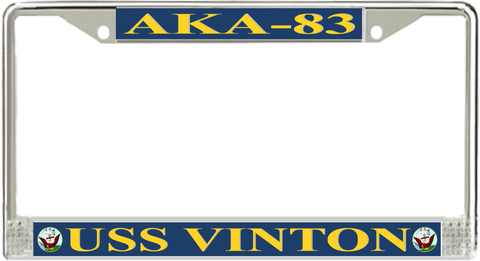 USS Vinton AKA-83 License Plate Frame