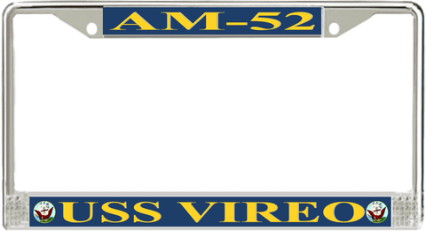 USS Vireo AM-52 License Plate Frame