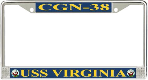 USS Virginia CGN-38 License Plate Frame