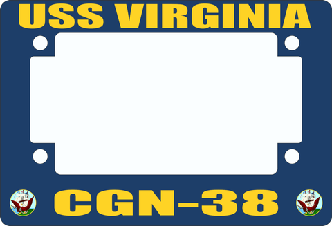 USS Virginia CGN-38 Motorcycle Frame