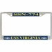 USS Virginia SSN-774 License Plate Frame