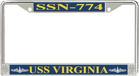USS Virginia SSN-774 License Plate Frame