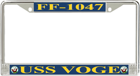 USS Voge FF-1047 License Plate Frame