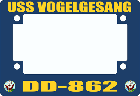 USS Vogelgesang DD-862 Motorcycle Frame