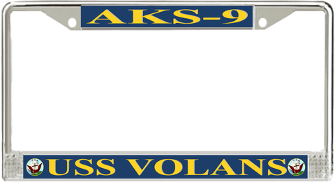USS Volans AKS-9 License Plate Frame