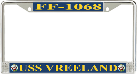 USS Vreeland FF-1068 License Plate Frame