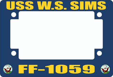 USS W.S. Sims FF-1059 Motorcycle Frame