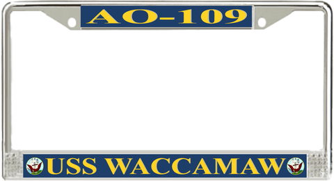 USS Waccamaw AO-109 License Plate Frame