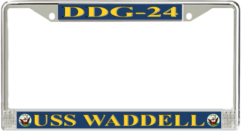 USS Waddell DDG-24 License Plate Frame