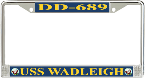 USS Wadleigh DD-689 License Plate Frame